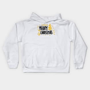 Merry christmas and happy new year Kids Hoodie